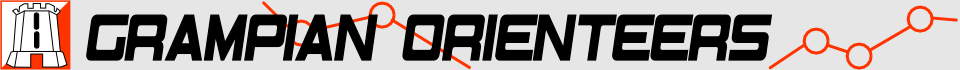 header showing GRAMPIAN ORIENTEERS over control circles